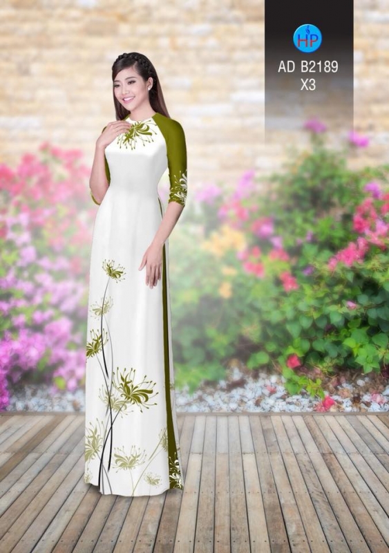 Vải áo dài hoa dây