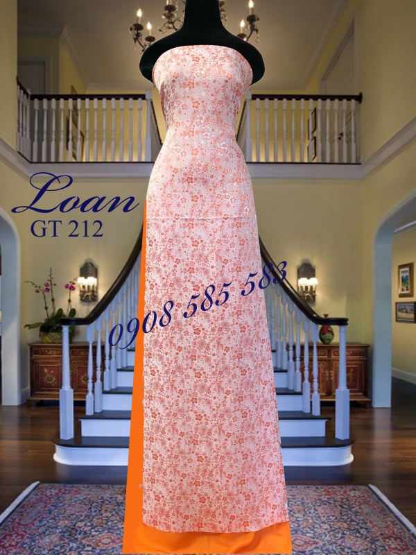 Vải áo dài Gấm thêu Thái Tuấn