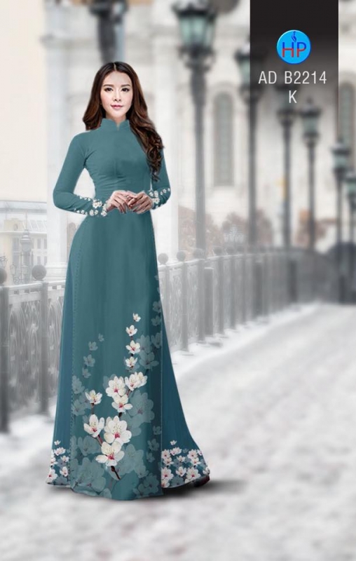Vải áo dài hoa Đào