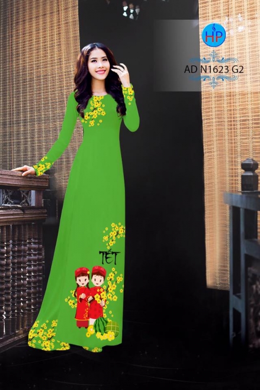 Vải áo dài pháo tết