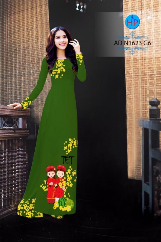 Vải áo dài pháo tết