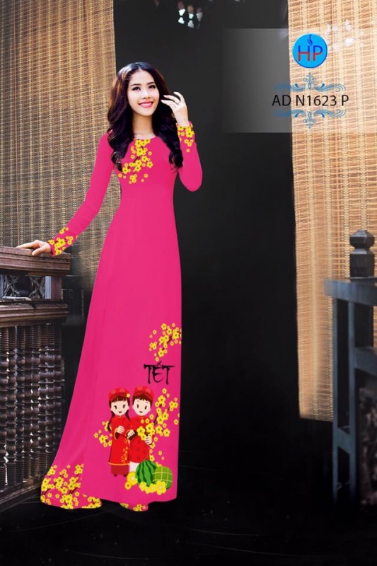 Vải áo dài pháo tết