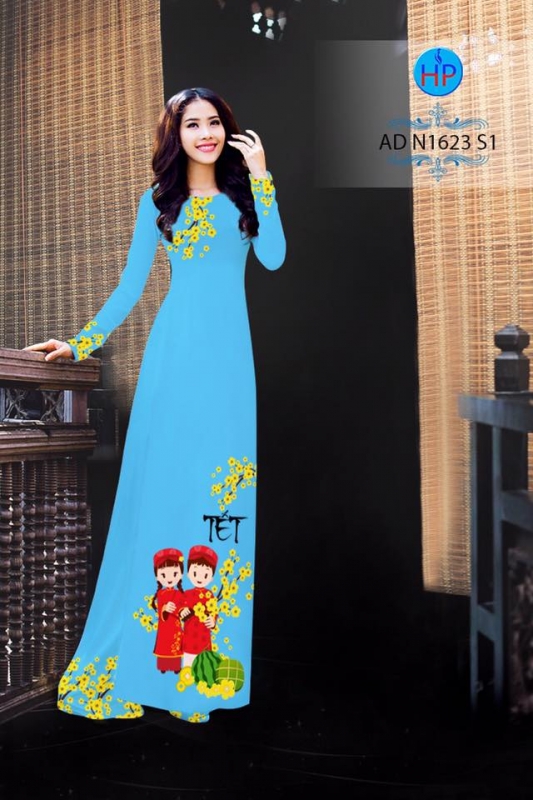 Vải áo dài pháo tết