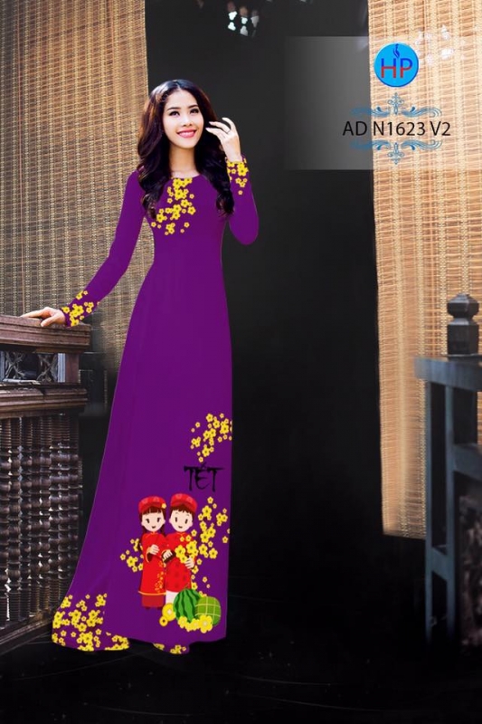 Vải áo dài pháo tết