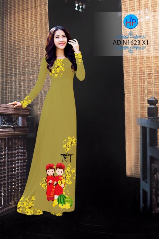 Vải áo dài pháo tết