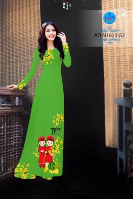 Vải áo dài pháo tết-DT 4163