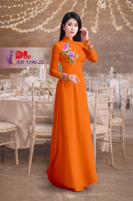 Vải áo dài hoa Hồng