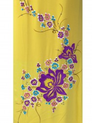 Vải áo dài vẽ hoa nổi