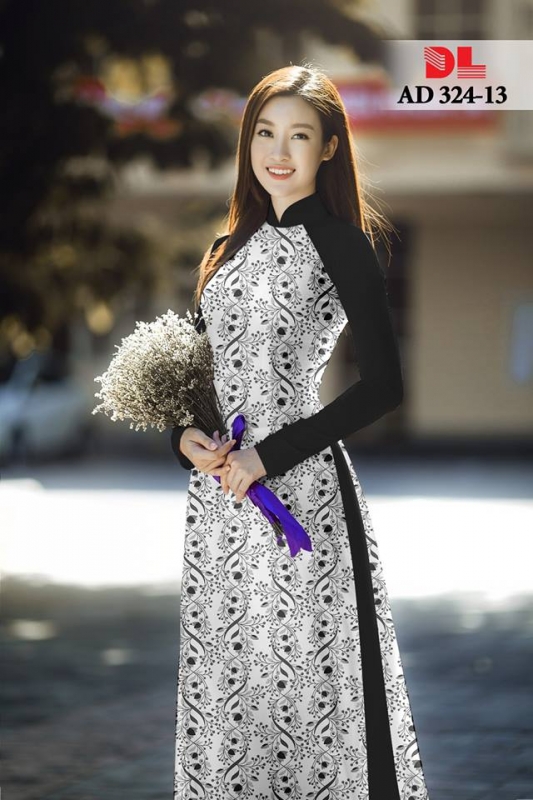 Vải áo dài hoa nhí