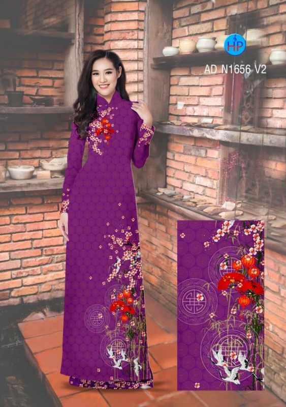Vải áo dài hoa văn chìm