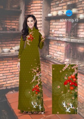 Vải áo dài hoa văn chìm-DT 4257