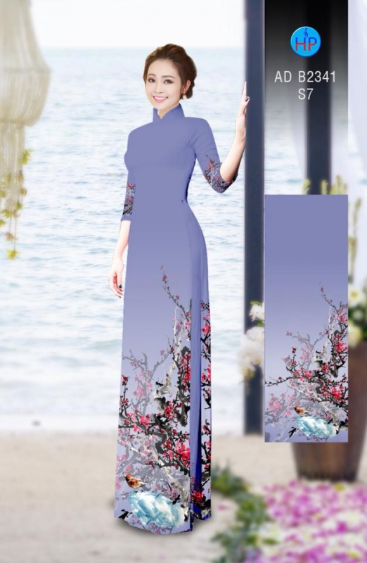 Vải áo dài cành Đào