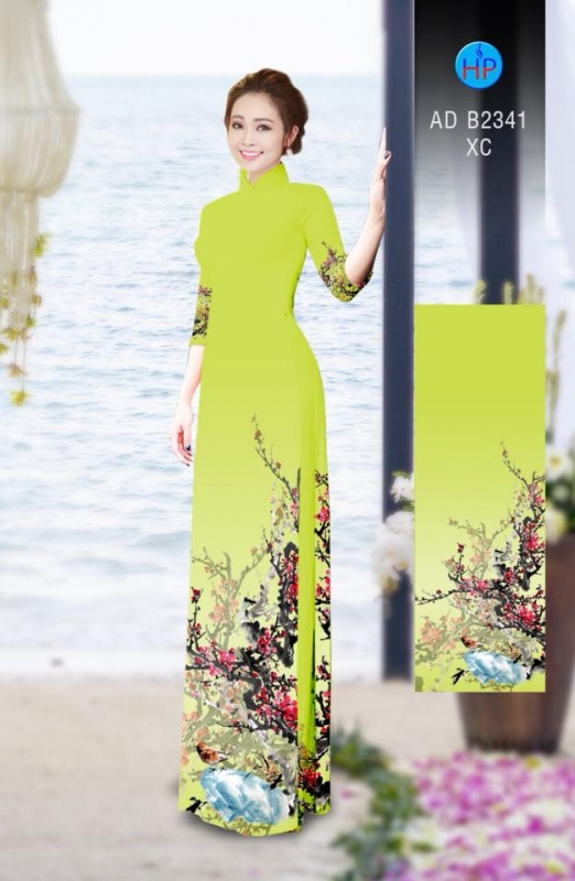 Vải áo dài cành Đào
