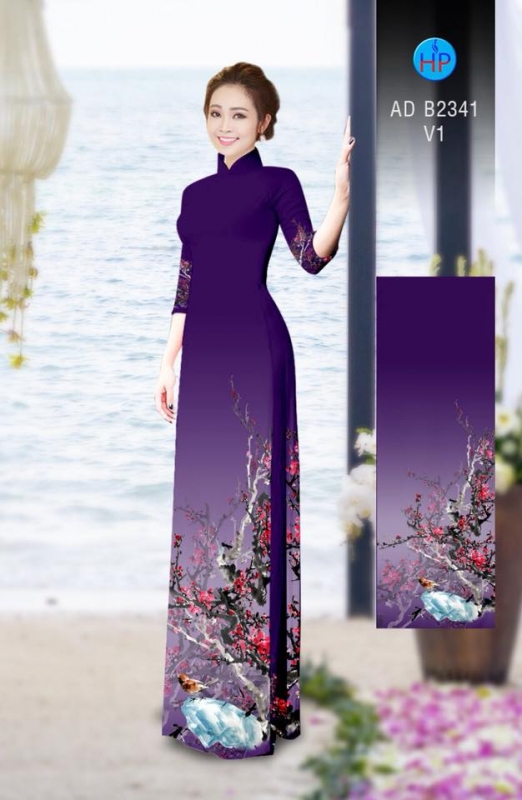 Vải áo dài cành Đào