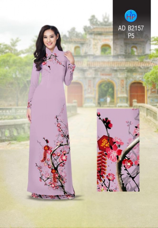 Vải áo dài hoa tết Vải áo dài hoa tết