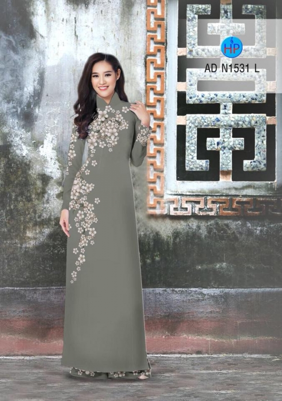 Vải áo dài hoa dây Vải áo dài hoa dây