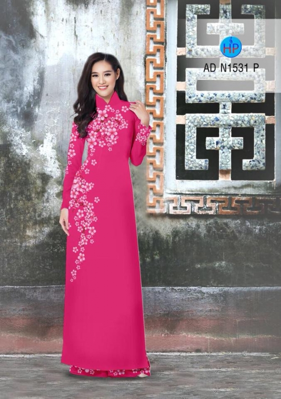 Vải áo dài hoa dây Vải áo dài hoa dây