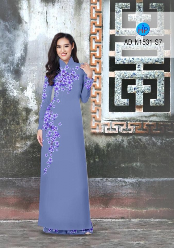 Vải áo dài hoa dây Vải áo dài hoa dây