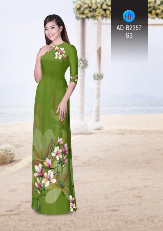 Vải áo dài hoa Sứ