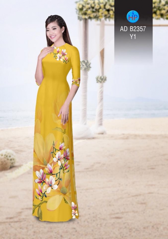 Vải áo dài hoa Sứ