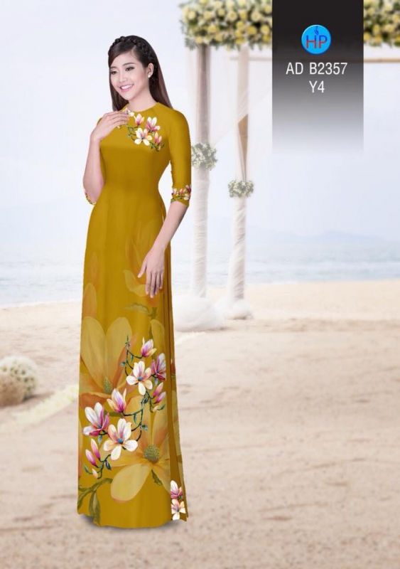 Vải áo dài hoa Sứ