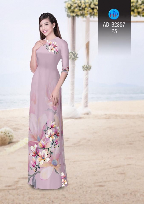 Vải áo dài hoa Sứ
