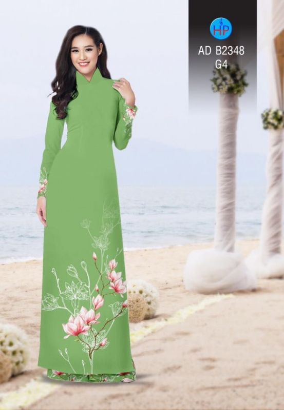 Vải áo dài hoa Sứ