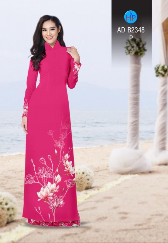 Vải áo dài hoa Sứ