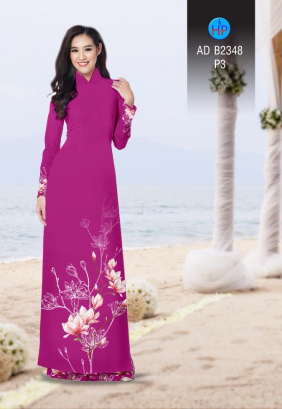 Vải áo dài hoa Sứ