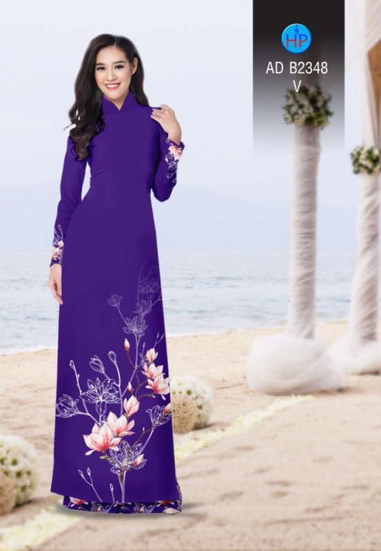 Vải áo dài hoa Sứ