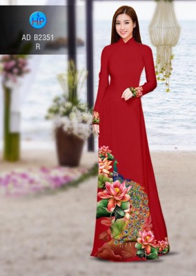 Vải áo dài chim Công-DT 4329