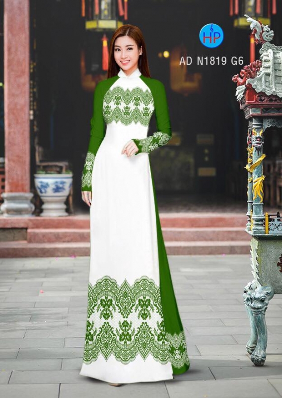 Vải áo dài hoa văn trên dưới Vải áo dài hoa văn trên dưới