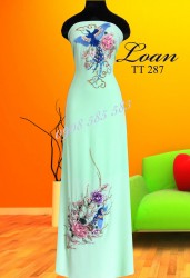 Vải áo dài kết Phượng Hoàng