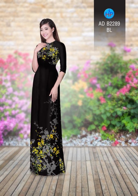 Vải áo dài cảnh Đào