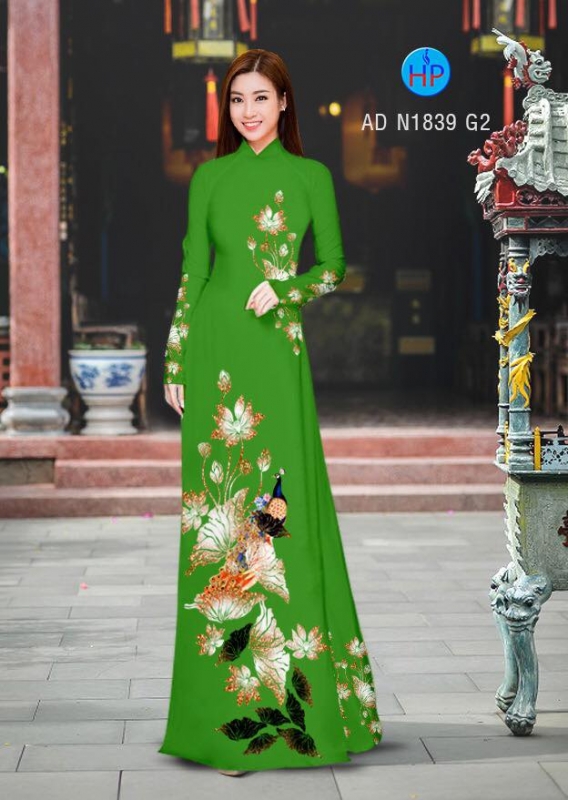 Vải áo dài hoa Sen