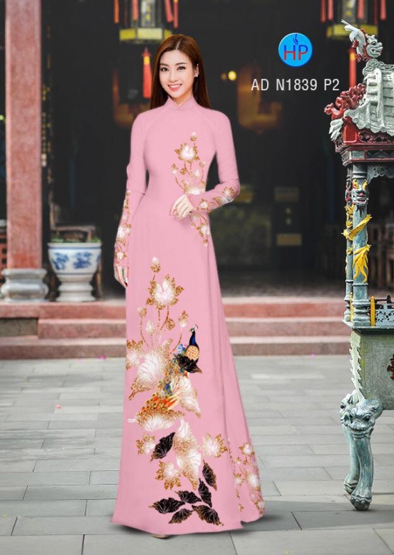 Vải áo dài hoa Sen