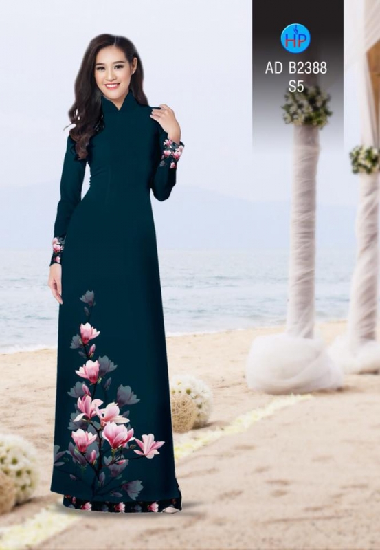 Vải áo dài cành Đào Vải áo dài cành Đào