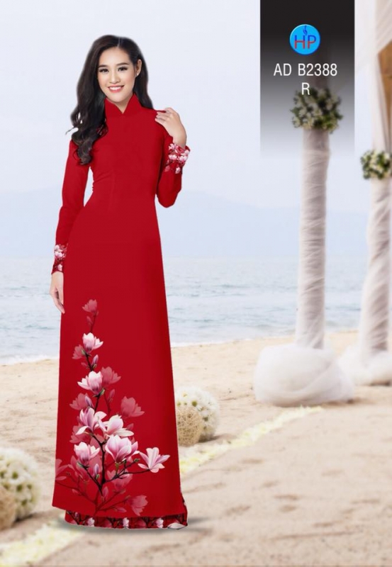 Vải áo dài cành Đào Vải áo dài cành Đào