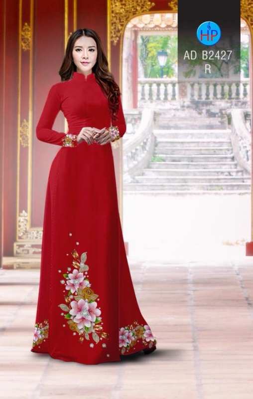 Vải áo dài hoa chùm Vải áo dài hoa chùm