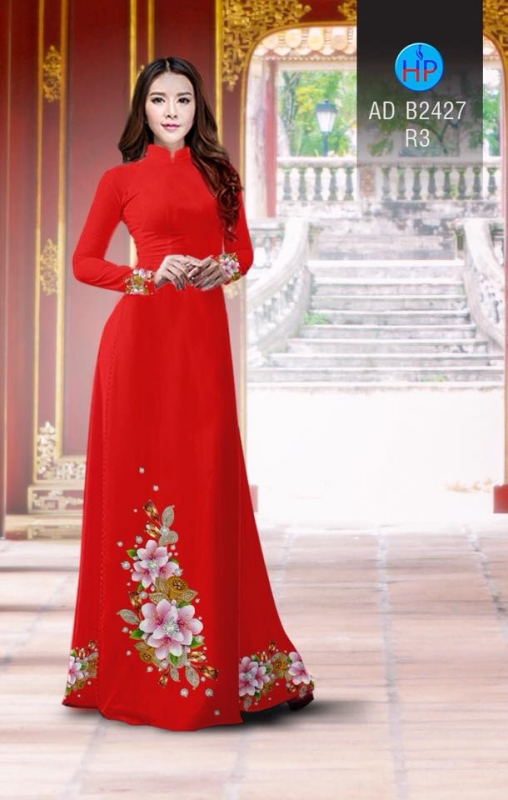 Vải áo dài hoa chùm Vải áo dài hoa chùm