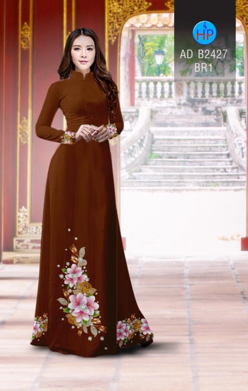 Vải áo dài hoa chùm Vải áo dài hoa chùm