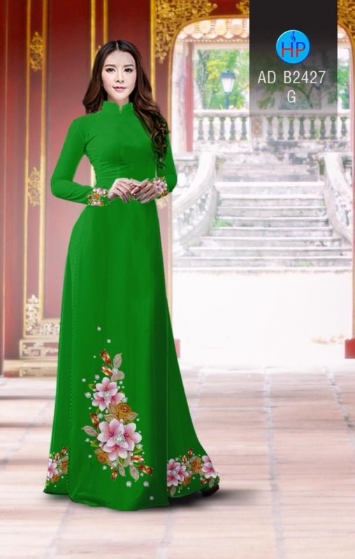 Vải áo dài hoa chùm Vải áo dài hoa chùm