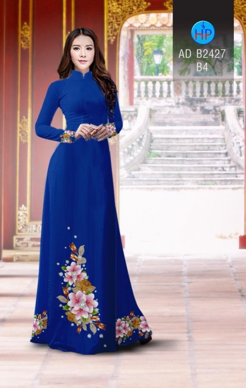 Vải áo dài hoa chùm Vải áo dài hoa chùm