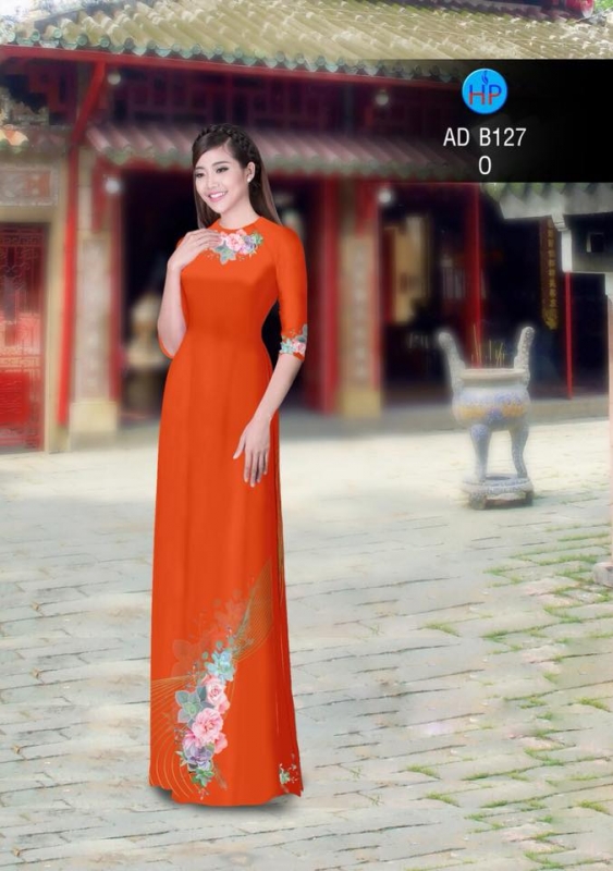 Vải áo dài hoa nhẹ nhàng