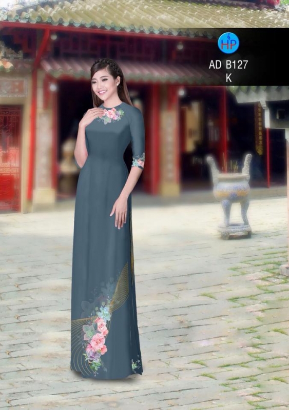 Vải áo dài hoa nhẹ nhàng