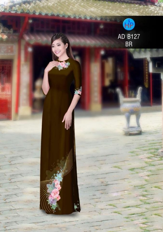 Vải áo dài hoa nhẹ nhàng