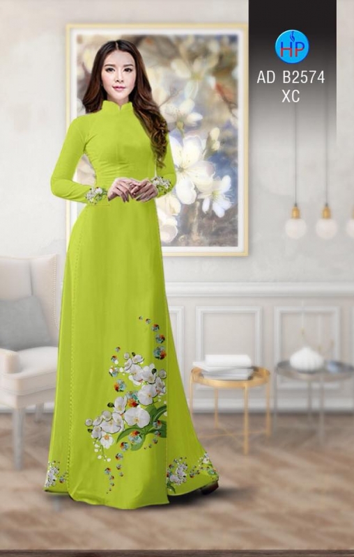 Vải áo dài hoa chùm