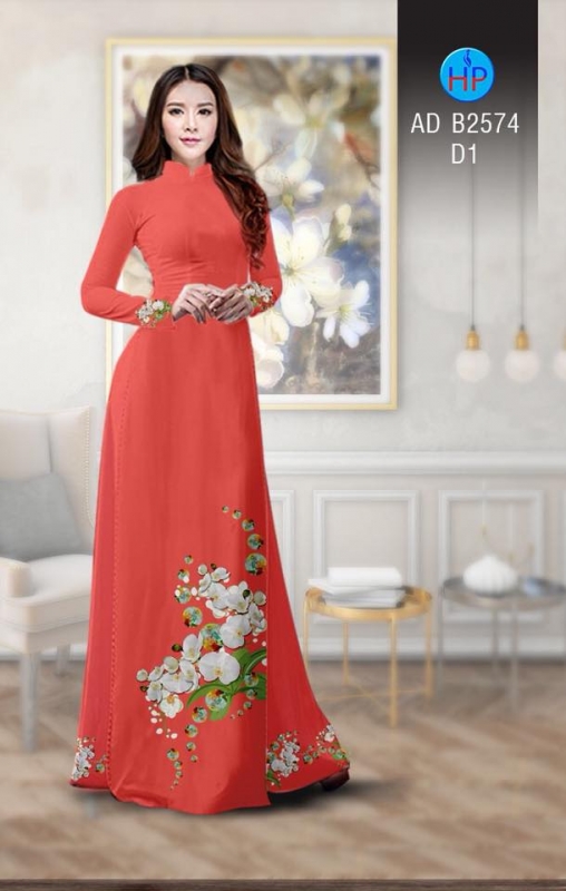 Vải áo dài hoa chùm