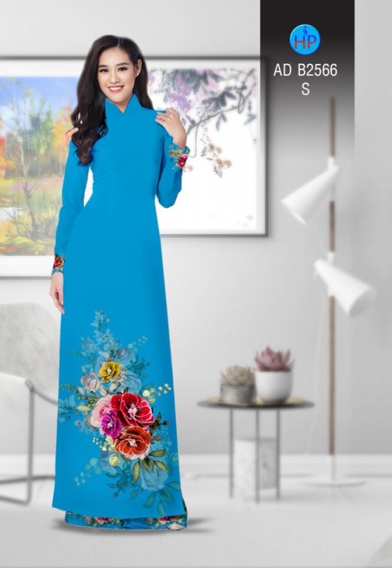 Vải áo dài hoa chùm