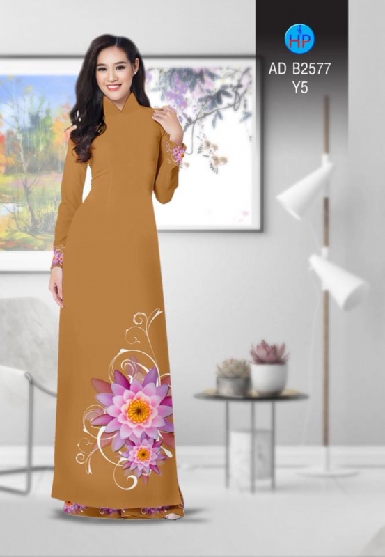 Vải áo dài hoa Sen Vải áo dài hoa Sen